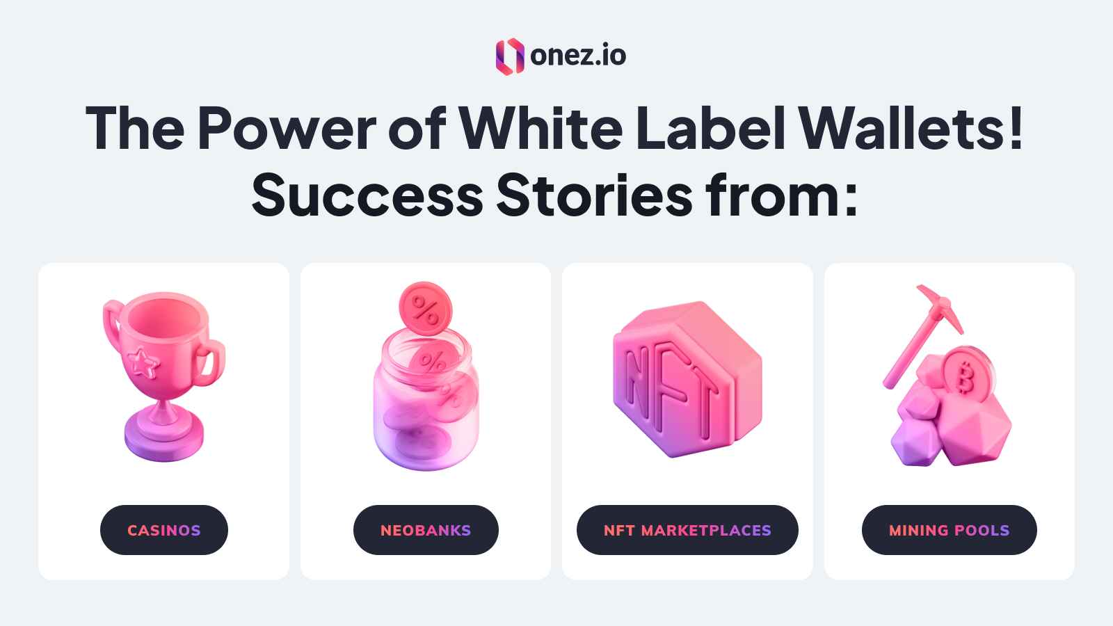 Explore the transformative power of Onez's White Label Crypto Wallet through real-world success stories. Learn how businesses from casinos, NeoBanks, NFT marketplaces, and mining pools leverage this versatile tool to overcome challenges and achieve their goals.